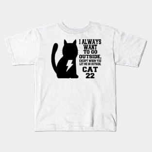 The Cat 22 - black Kids T-Shirt